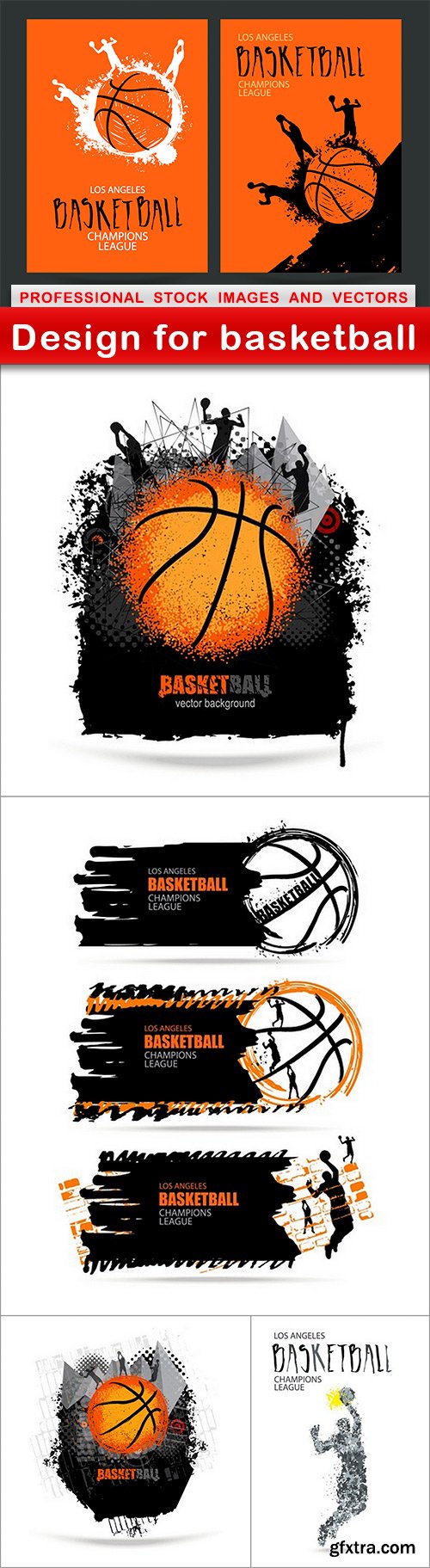 Design for basketball - 5 EPS
