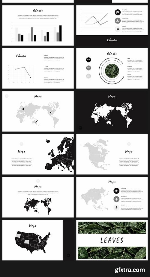 GraphicRiver - Leaves Minimal PowerPoint Presentation 19519885