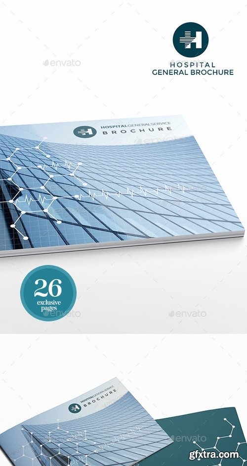 GraphicRiver - Hospitals Landscape General Brochure Template 9596595