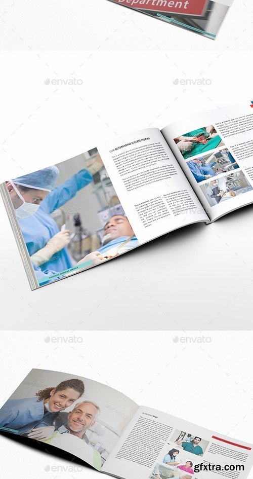 GraphicRiver - Hospitals Landscape General Brochure Template 9596595