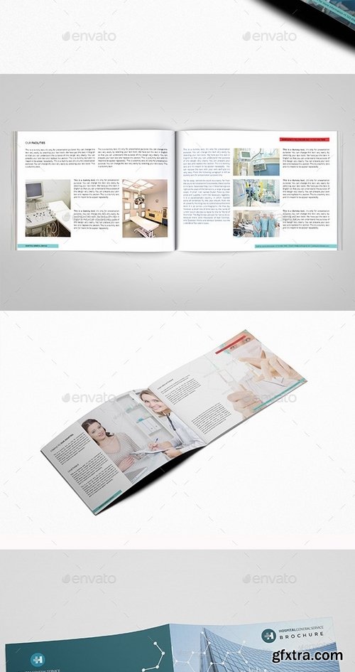 GraphicRiver - Hospitals Landscape General Brochure Template 9596595