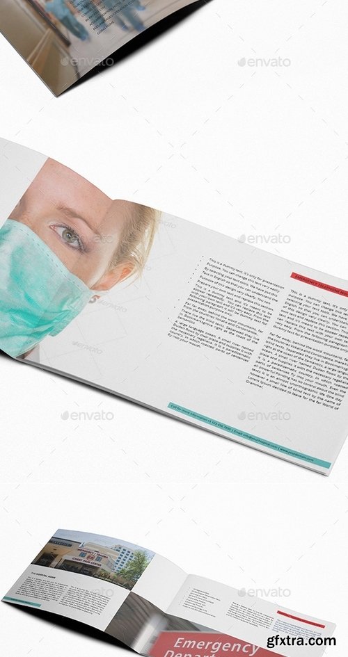 GraphicRiver - Hospitals Landscape General Brochure Template 9596595