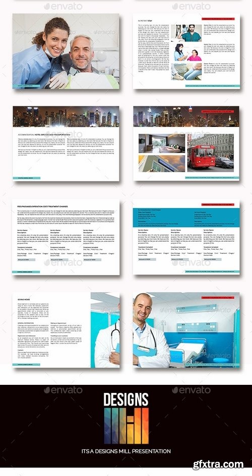 GraphicRiver - Hospitals Landscape General Brochure Template 9596595