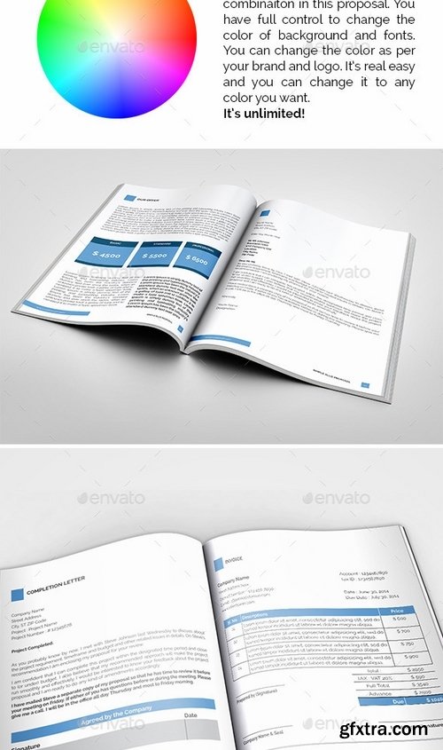 GraphicRiver - The Simple Blue Proposal 8930690