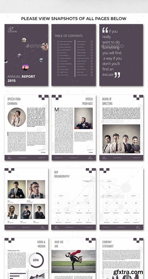 GraphicRiver - Elision Multipurpose Annual Report Template 9515042