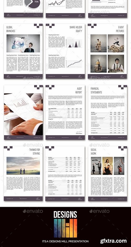 GraphicRiver - Elision Multipurpose Annual Report Template 9515042