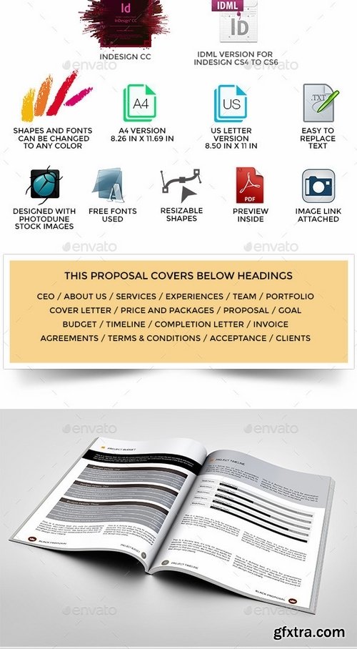 GraphicRiver - Black Multipurpose InDesign Proposal Templates 10111837