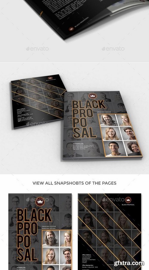 GraphicRiver - Black Multipurpose InDesign Proposal Templates 10111837