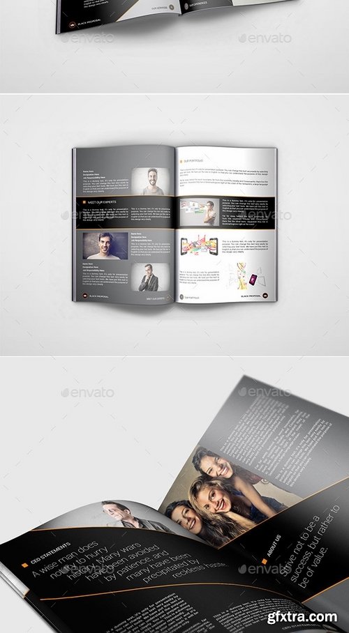 GraphicRiver - Black Multipurpose InDesign Proposal Templates 10111837