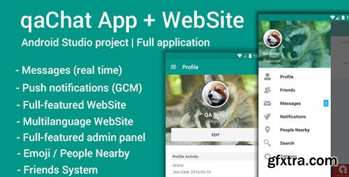 CodeCanyon - qaChat v1.1 (App and Website) - 16697074