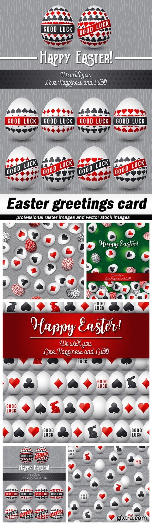 Easter greetings card - 5 EPS