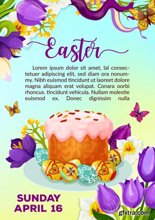 Easter poster - 7 EPS