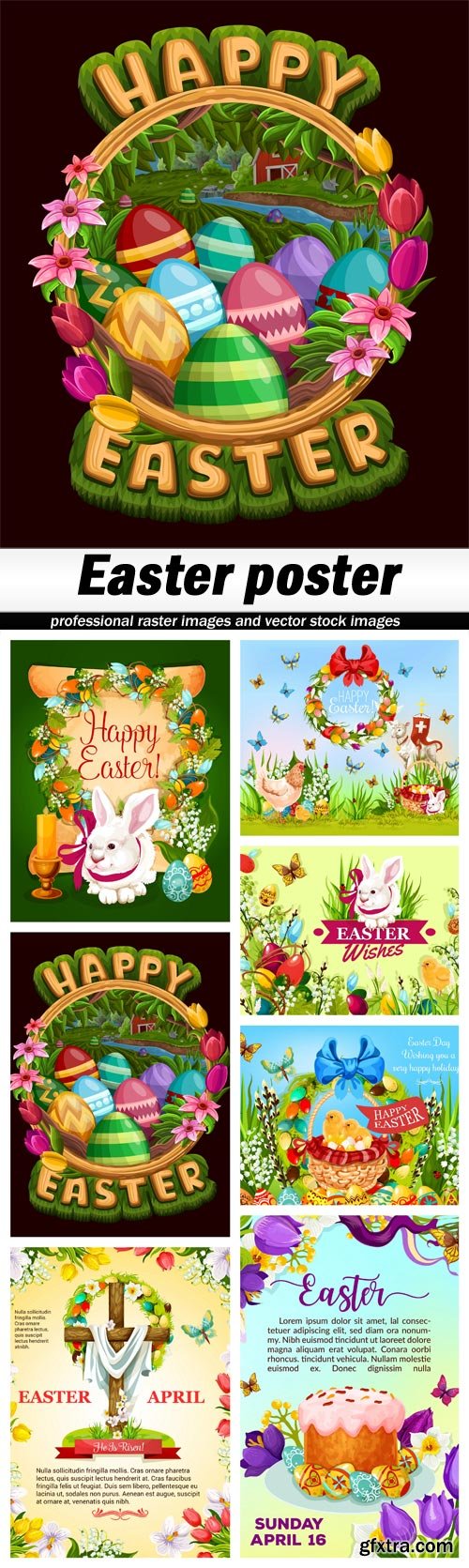Easter poster - 7 EPS