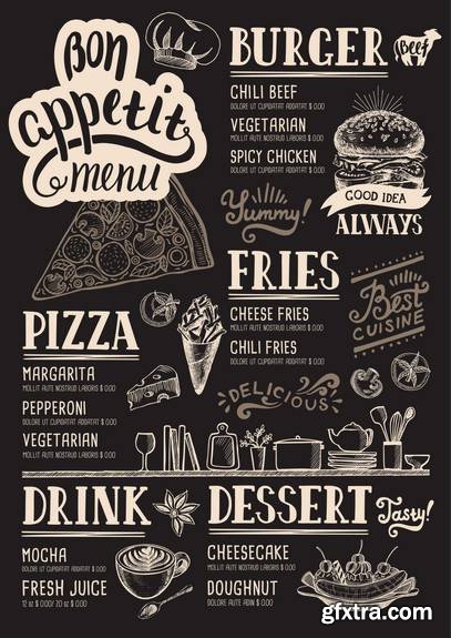 Pizza Menu Design