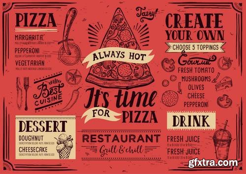 Pizza Menu Design