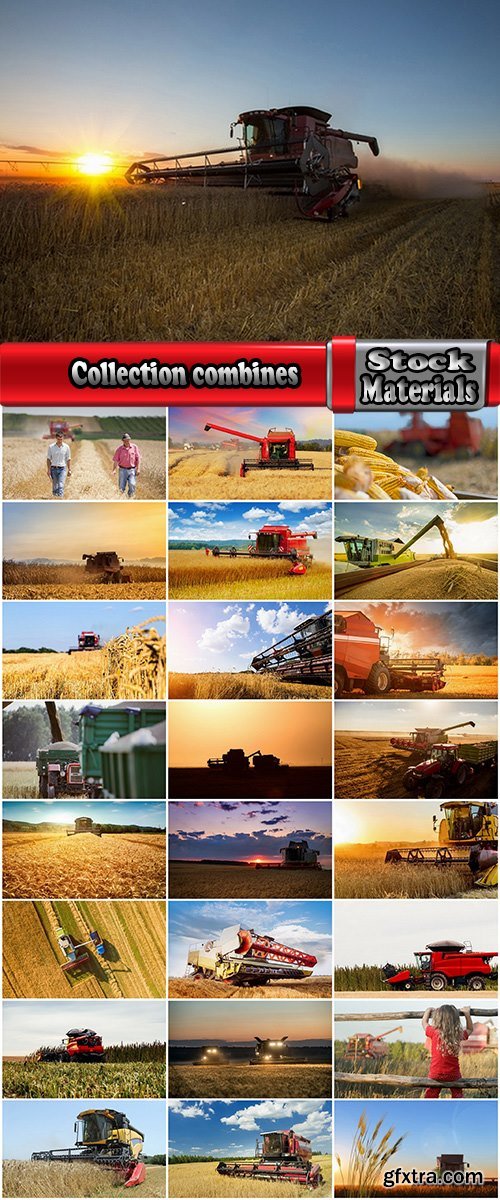 Collection combines and agricultural machinery 3-25 UHQ Jpeg