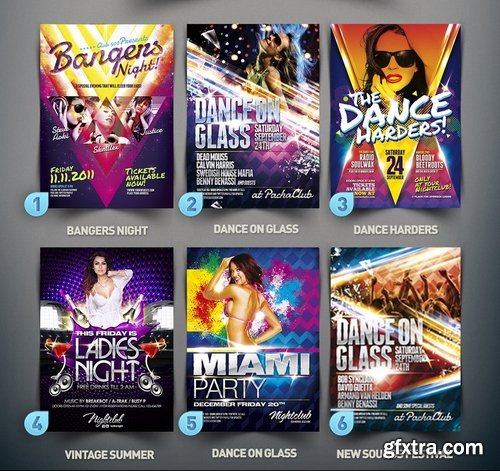 GraphicRiver - Nightclub Essentials Flyer Bundle 001 4297714