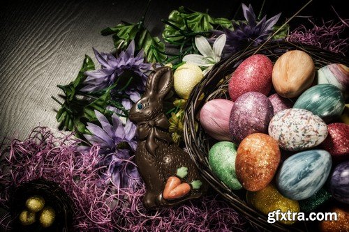 Easter eggs 1 - 6 UHQ JPEG