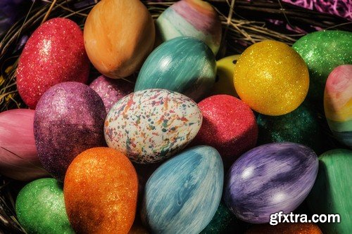 Easter eggs 1 - 6 UHQ JPEG