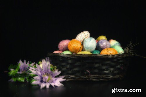 Easter eggs 1 - 6 UHQ JPEG