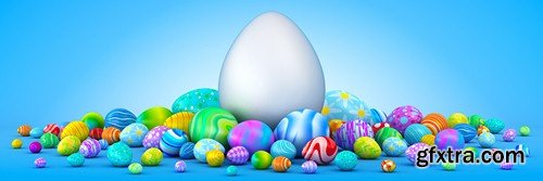 Backgrounds with easter eggs - 6 UHQ JPEG