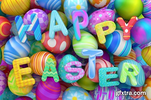 Backgrounds with easter eggs - 6 UHQ JPEG