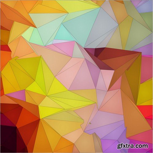 Abstract geometric background - 8 UHQ JPEG