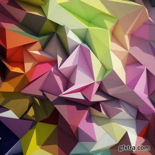 Abstract geometric background - 8 UHQ JPEG