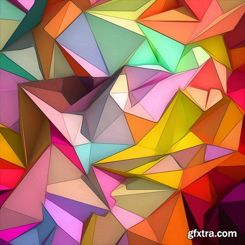 Abstract geometric background - 8 UHQ JPEG