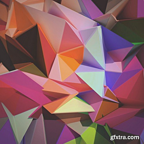 Abstract geometric background - 8 UHQ JPEG