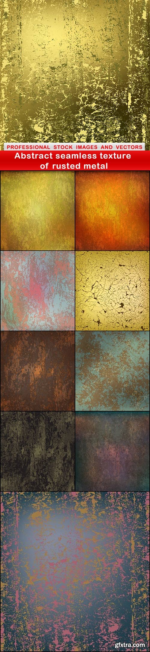Abstract seamless texture of rusted metal - 10 EPS