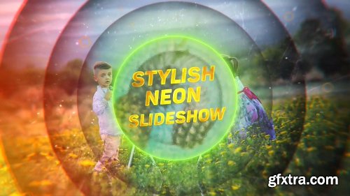 Videohive Stylish Neon Slideshow 17494517