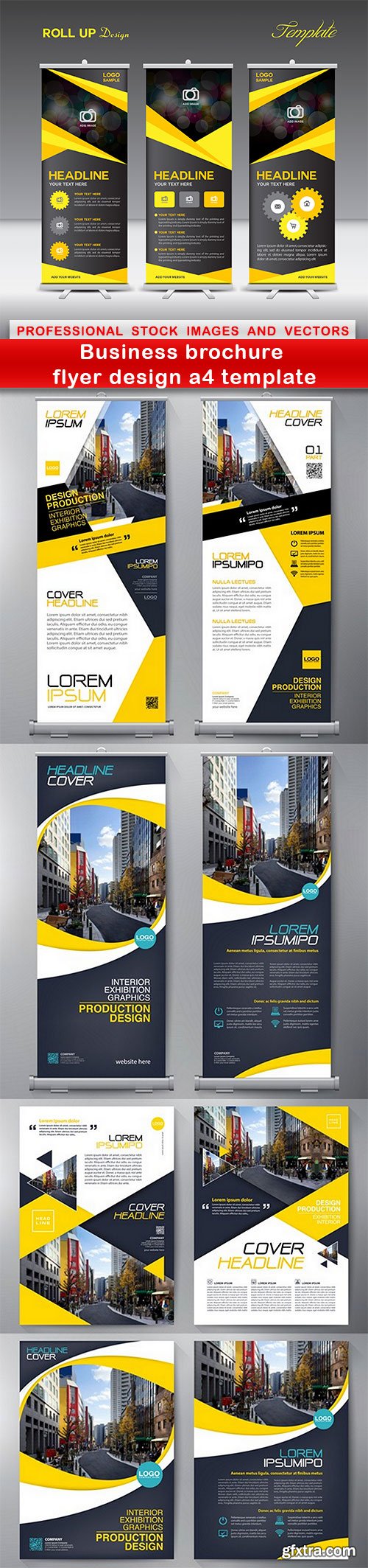 Business brochure flyer design a4 template - 5 EPS