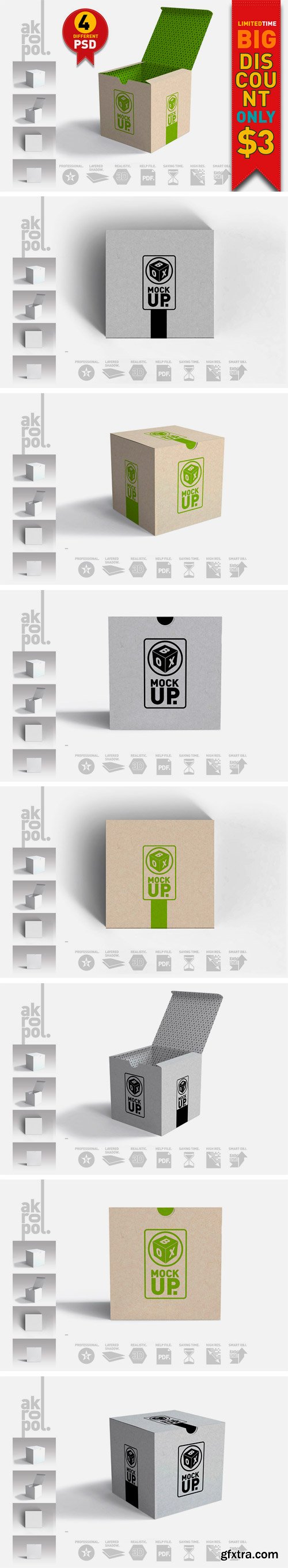 CM 1300045 - Package Box Mockups