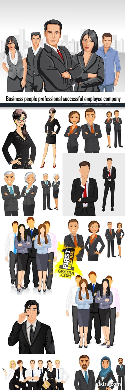 Business people professional successful employee company