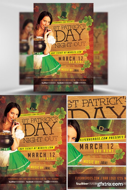 St. Patrick’s Night Out Flyer Template