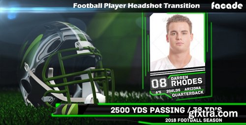 Videohive Football Player Headshot Transition 8431456