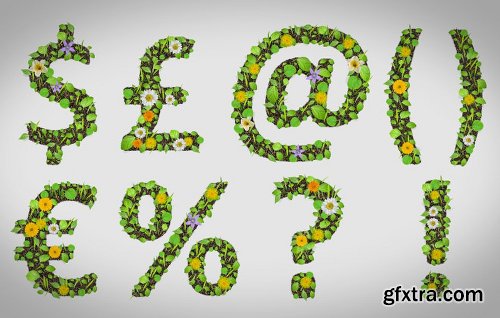 Videohive Foliage Alphabet 16562797