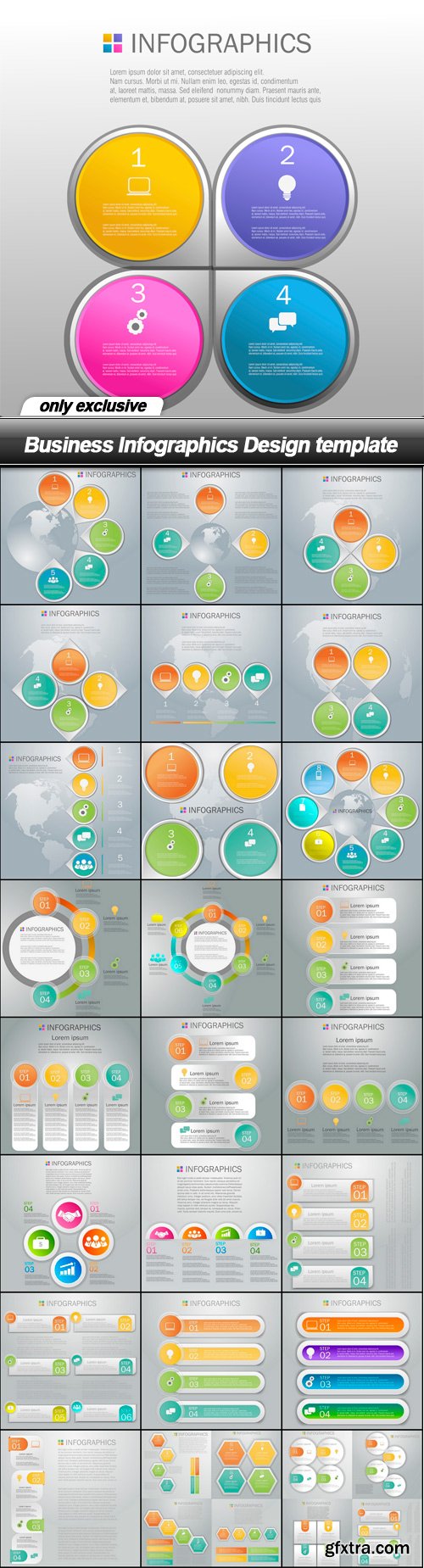 Business Infographics Design template - 25 EPS