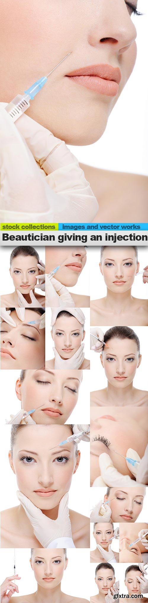 Beautician giving an injection, 15 x UHQ JPEG