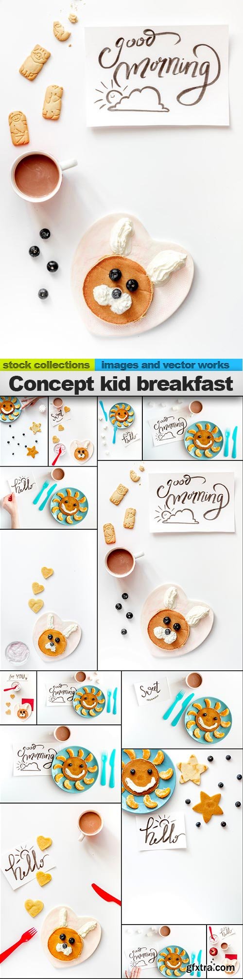 Concept kid breakfast, 15 x UHQ JPEG