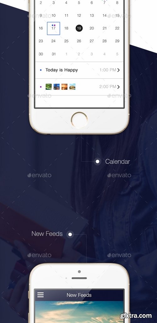 GraphicRiver - My Diary - UI Mobile Kit 13289332