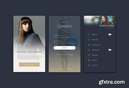 GraphicRiver - LaModa Fashion App UI 15595128