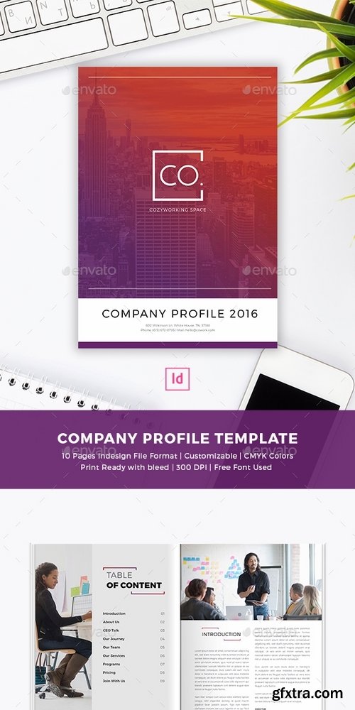 GraphicRiver - CoWork Company Profile Indesign Template 18460739