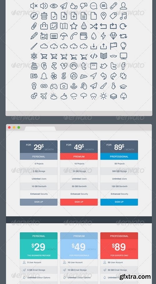 GraphicRiver - Launchme Website Wireframe UI Kit 7386364