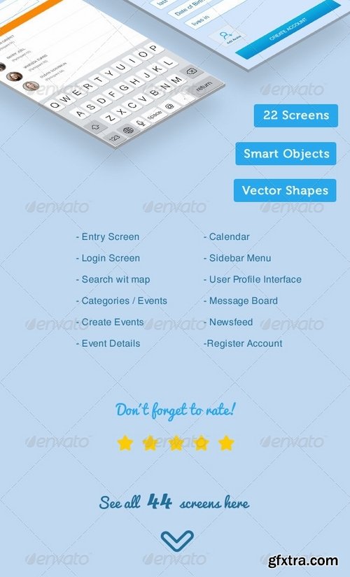 GraphicRiver - Eventit - Mobile Application UI 7889493