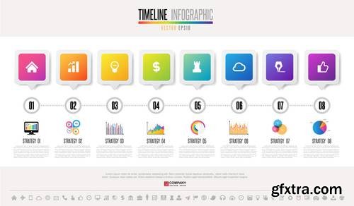 Timeline Infographics Design Template