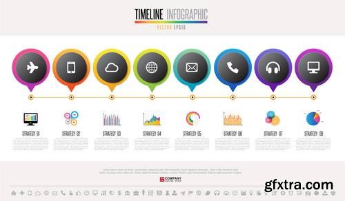 Timeline Infographics Design Template