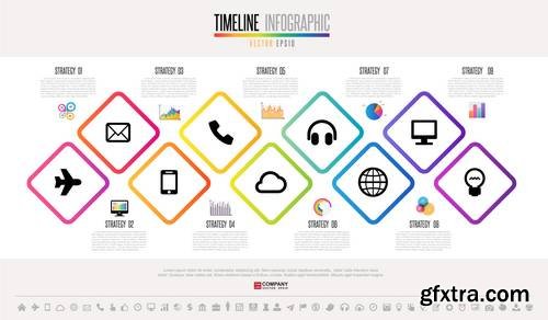 Timeline Infographics Design Template