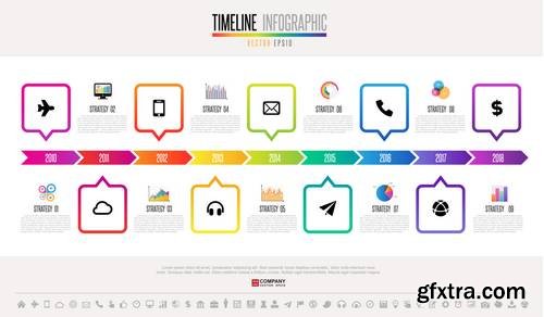 Timeline Infographics Design Template